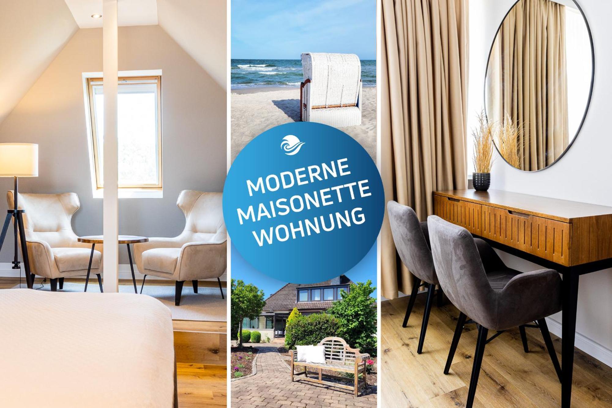 Moderne Maisonette: Strandnahe Mit Garten *